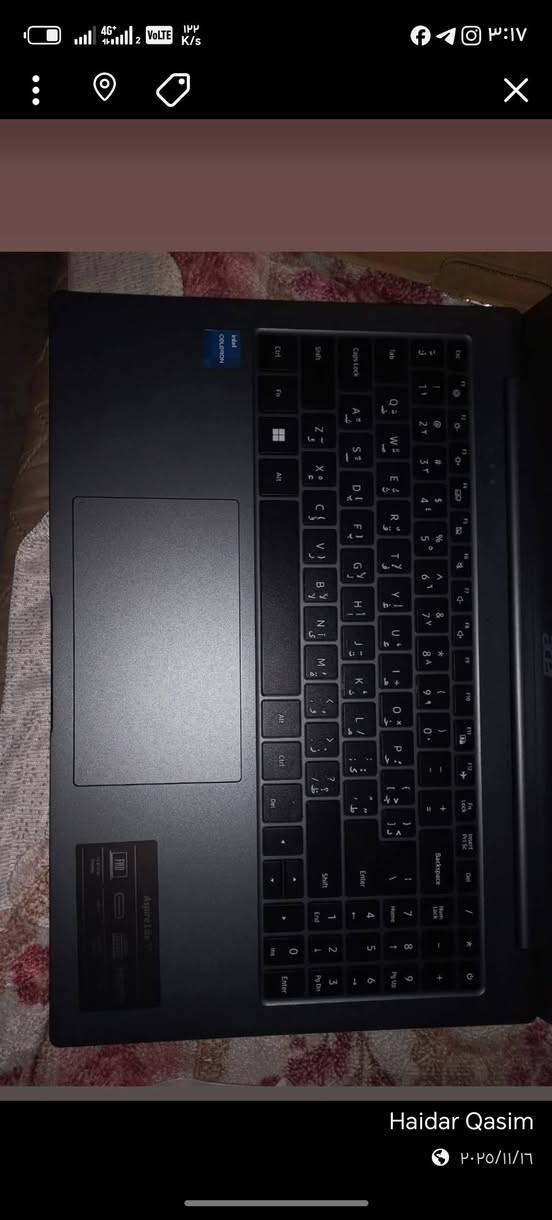 💻 𝐀𝐜𝐞𝐫 𝐏𝐫𝐞𝐝𝐚𝐭𝐨𝐫 
معالجها سيليرون
رامها 8كيكا
الهارد 256كيكا
شاشه 15.5 ips fhdا 
ستعمال شهرين سعرها سهل
عنوان حله حي نادر 
📞 للتواصل: اتصال أو واتساب على ***********
