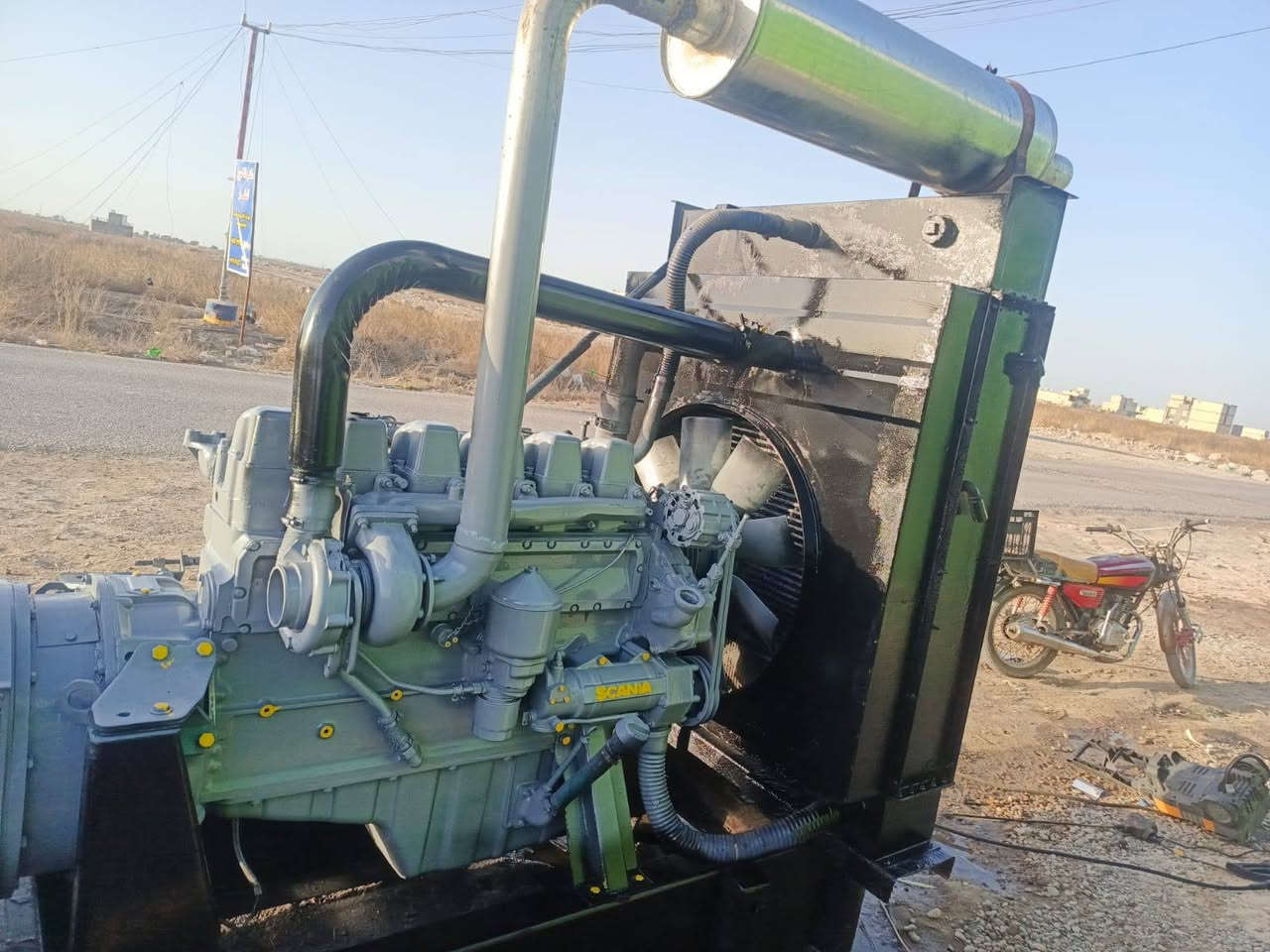 سلام عليكم دي اس للبيع بيه بخار توليد 200بلادي مكينه ستندر سعر ٣٦ مكاني بغداد للاستفسار ***********
