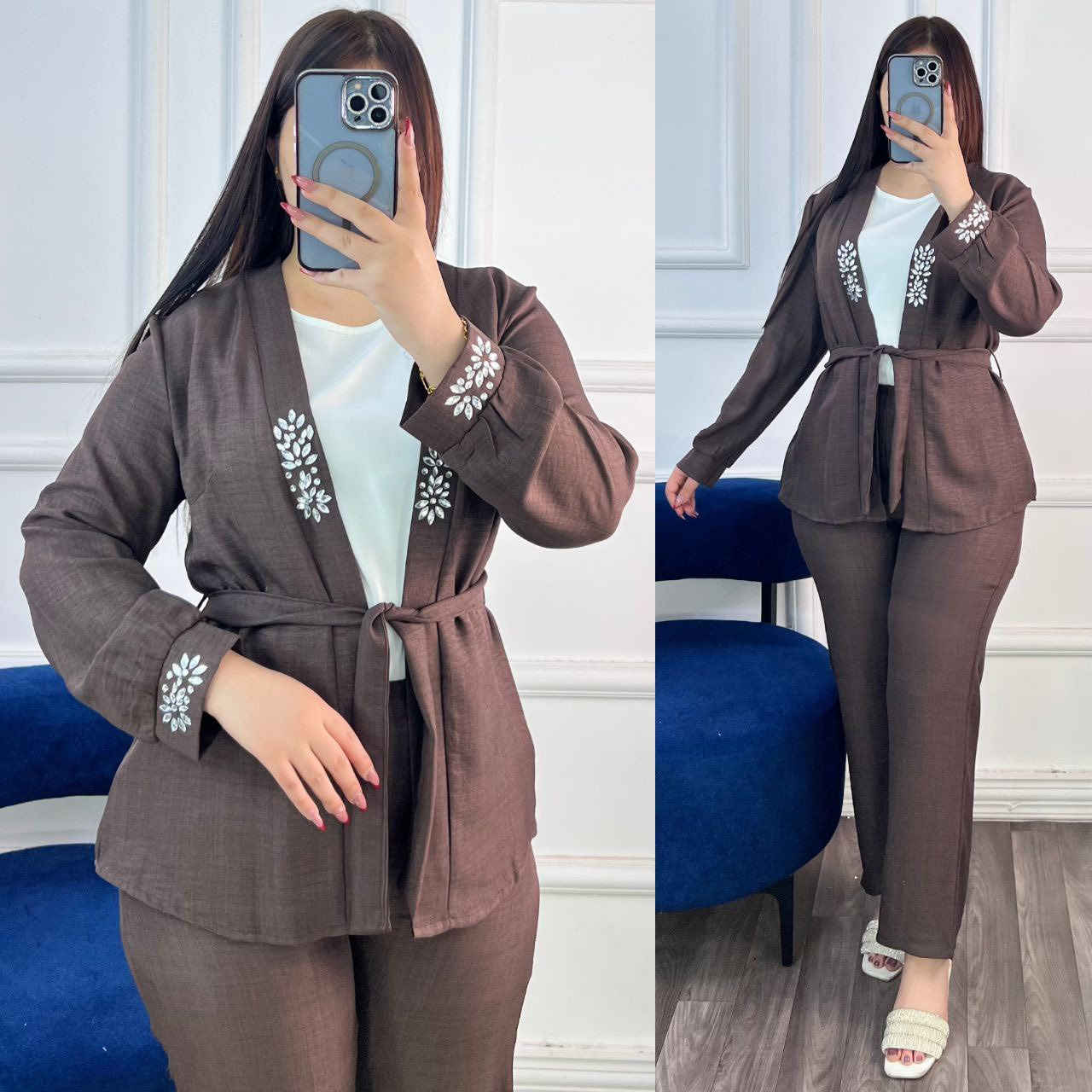 🌸 كوني دومآ متألقة 🌸

أجمل الموديلات لسنة 🌞2025🌞

وصل سوت الشياكة 💃🤭

سوت صيفي متكون من 4 قطع ( سترة + كات داخلي + كيلوت + حزام )
خامة القماش كريشة تركي بارد وناعم نازك القماش أصلي درجة أولى بداعة الفصال يجنن باللبس والقماش الروعة مكفول 💯🤭♥️♥️

القياسات : 42 / 44 / 46 / 48 / قالب راهي ستندر 💯✅

السعر 27 الف


**إذا كنت صاحب هذا الإعلان وتريد حذفه لأي سبب، رجاءا أرسل رسالة إلى الدعم الفني**