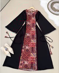 فستان رمضاني • قماش دابل • ابيض واسود