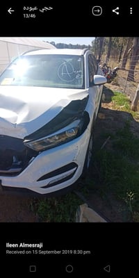 سيارة توسان ٢٠١٨ أسترالي محور (أيمن _أيسر) حادثها بنيد فقط تبديل بارد ...