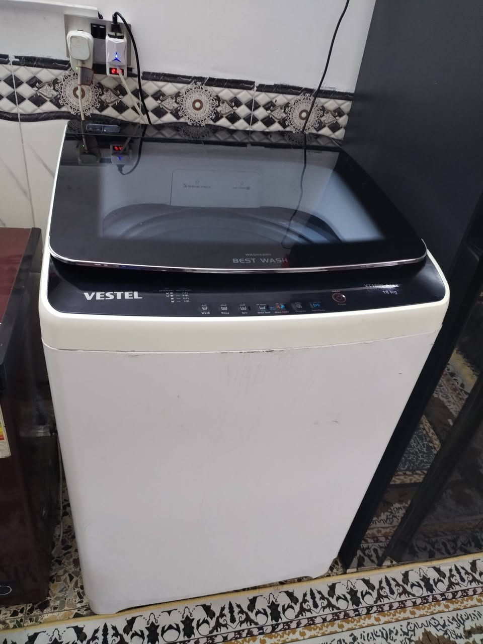 غساله اوتماتيك نوعيه فستل ١٨ كيلو تغسل بطانية نضيفه وكلهه شغاله على الفحص مكاني بغداد الكمالية اتصال على الرقم بي واتساب ***********
