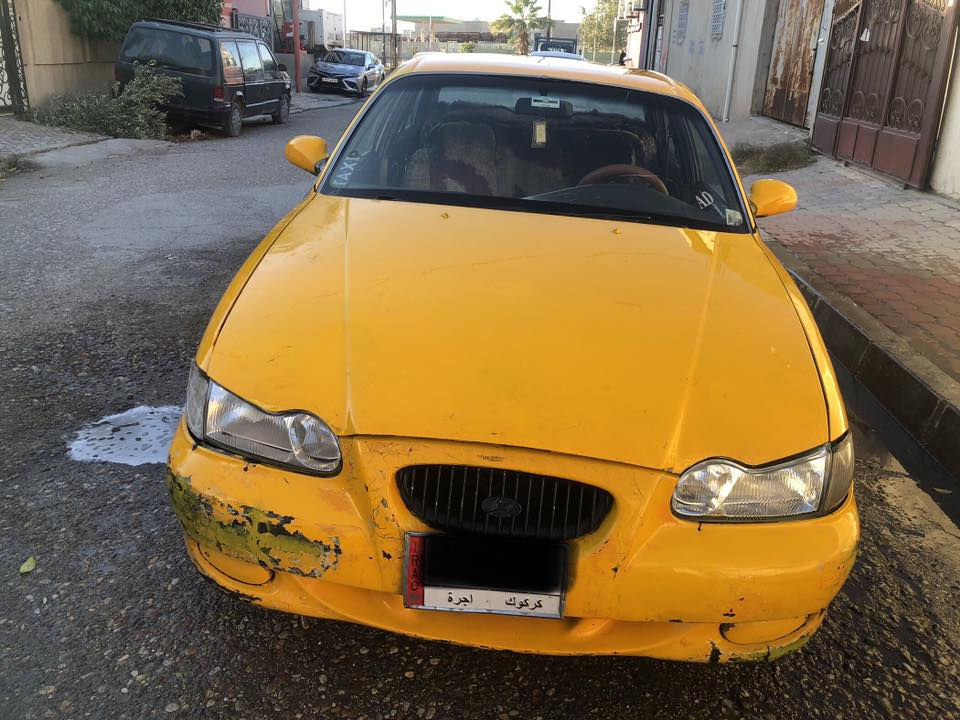 سلام عليكم سيارة هونداي سوناتا تكسي للبيع أو للمراوس
كير ومكينه جديد شرط تحويل وكاله موديل 1999 رقم كركوك 
سنويه عظم عاج سعر 20 وبي مجال الشاري يخابر ع الرقم ***********
