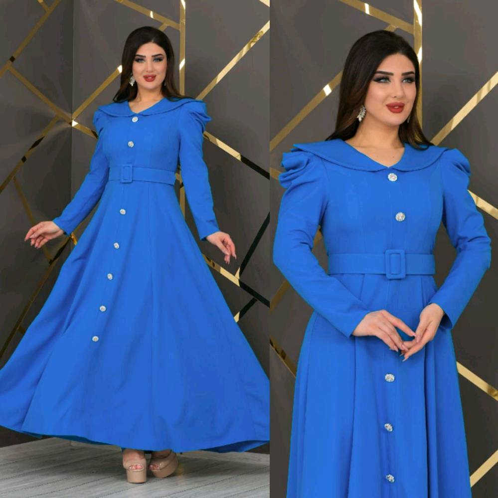 فستان جميل وانيق يحتوي ع جميع القياسات