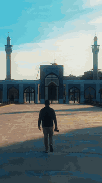 تصوير جوي لمقام السيدة زينب عليها السلام  صباح الخير..💙🌼  السيدة زينب ...