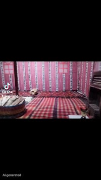 خيمه باكستانيه اسود واحمر ٤ طبقات ضد الماء + طبقه مشمع  تنباع وحدها او...