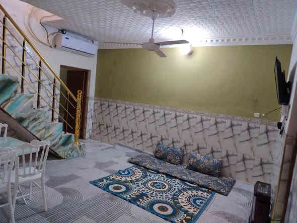 مشتمل للبيع المساحة 120م عكادة السعر 80 مليون وبي مجال قليل الموقع حي النور شارع ابو زهراء المضمد للاتصال على الرقم ***********
