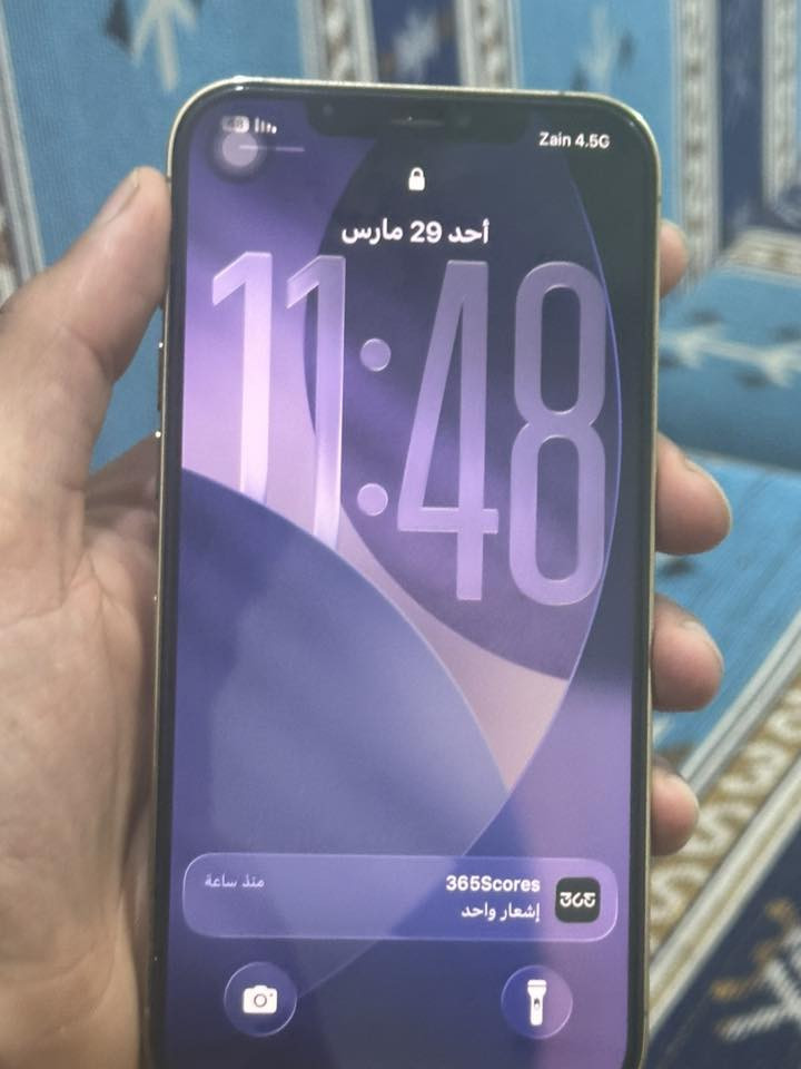 سلام عليكم 12 برو ماكس شرق اوسط جهاز    شرط الحاسبه وضمان 🪐جهاز  نضافه 100 شاصي زلغ مابيه كامل ملحقات فقط بطاريه مستبدل اصليه سعر 550 (***********)
