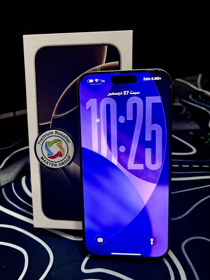 ذاكرة  512 / iPhone 16 pro Max 
باطارية / 100‎%‎ /مشحون 163 شحنة
نظافة  / 100‎%‎
المكان / بابل / حلة أبي غرق
السعر / 1،550
رقم + واتساب /  ***********
