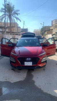 هونداي كونا موديل 2020  لون احمر ماروني  بدون ايرباك بدون دواخل  ماشيه...