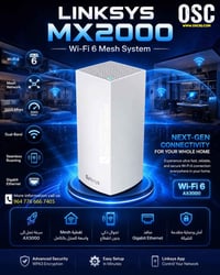 🔥 Linksys MX2000 Atlas 6 – قوة Wi-Fi 6 وأداء احترافي! 🔥  📡 تغطية أوسع…...