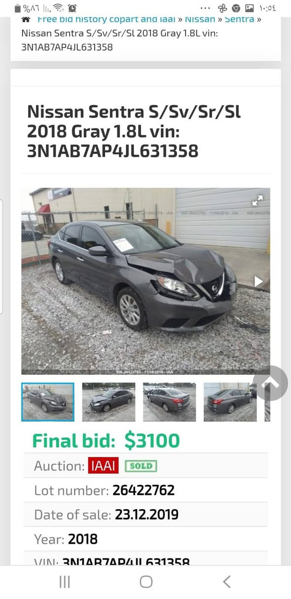 سنترا ٢٠١٨ امريكي
بصمة '  تحكم ستيرن ' سبورت ' مانع الأنزلاق ' رادار أمامي '  كامل مواصفات عدا الفتحة السقف.
ضررها فقط بونيد تبديل.
ماشية ١١٧m
رقم صلاح الدين 
السعر 117 وبيها مجال
مكان اربيل
***********
