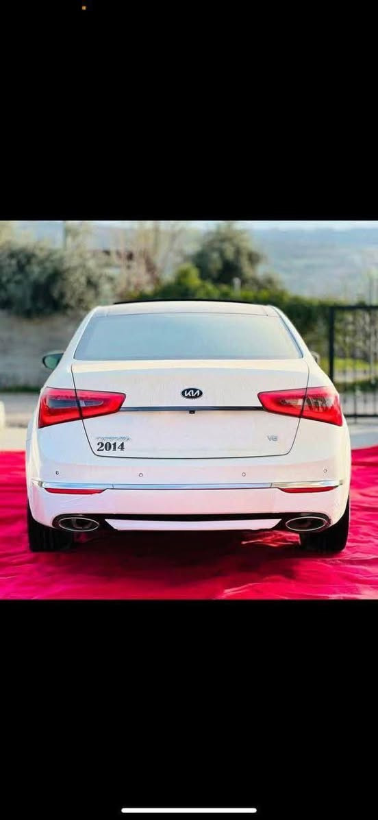 مواصفات ملكي الدرجة الاولى
كيا كادنزا موديل 2014
مكفولة من الصبغ
اعلى مواصفات 
تشغيل بصمة مع بصمة الابواب الامامية
نظام ترحيب
انارة بالمرايات والابواب الامامية
كاميرا وحساسات خلفية
حساس ماسحات
بردة خلفية متحركة
كشنات كهربائية جلد تدفئة وتبريد 
لوحة تحكم بالكشن الخلفي + تدفئة كشنات
تحكم كامل بالستيرن 
نظام ترحيب   
شاشة كبيرة تدعم صوت الانفنتي ١٢سماعه
نظام صوتي infinty
مري شفط مع الاشاير
ويل حجم 19
سايد بريك بصمه
مرايات قلاب ويه R 

وباقي مواصفات الكادنزا المعروفه
مكان السيارة صلاح الدين 
للاستفسار ***********
