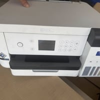 طابعه f100 ابسون طابعه ملابس مع كتر بلوتر كل تفاصيل الطابعه بلصوره حته...