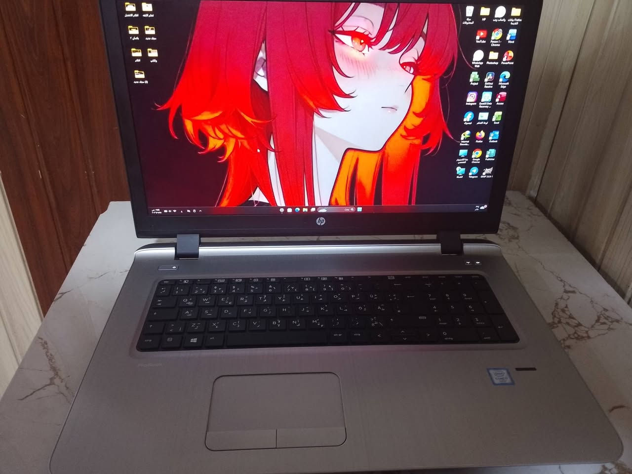 النوع الموديل: HP ProBook 470 G3
المعالج: Intel Core i7 (الجيل السادس)

الذاكرة العشوائية (RAM): 8 جيجابايت

سعة التخزين: 512 جيجابايت SSD

حجم الشاشة: 17.3 بوصة

نظام التشغيل: 11 Windows
كيبورد          : ضوئي 
للمراوس مع اكس بوكس مكاني موصل حي الزهور 
***********خاص او واتساب فقط
