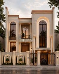 ✨ واجهة نيو كلاسك معاصرة تجمع بين الفخامة والرقي في أدق التفاصيل  🏡 مش...