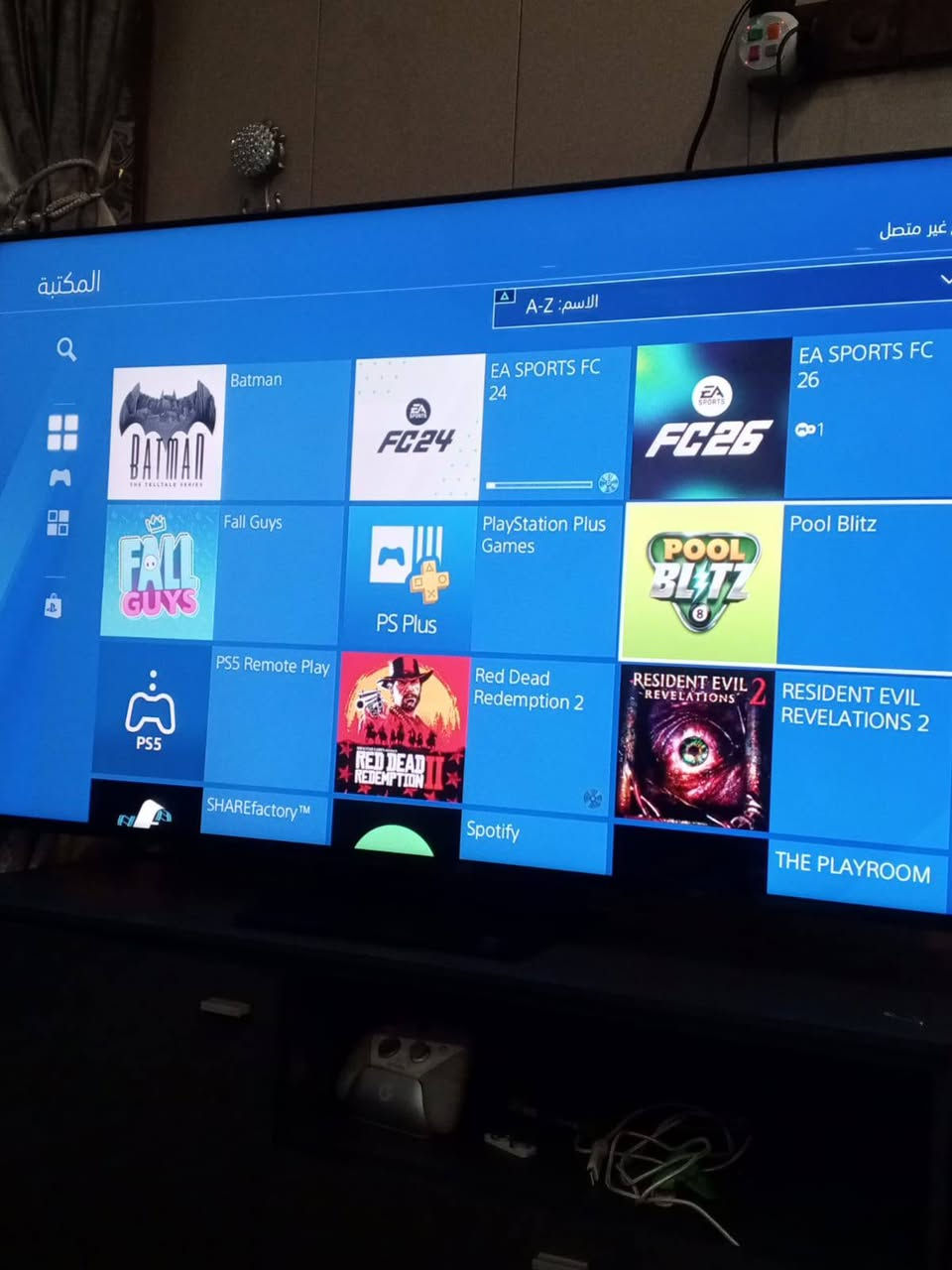 بلي 4 سلم اونلاين لوك ستيكر نص تيرا نظام 13وياه 4 جوستكات 2اصلي او 2 تجاري وياه قرصين رديد+ فيفا 24 وبداخل الجهاز فيفا 26 ولعبة باتمان السعر ب250 الف متوفر توصيل كافة محافظات


**إذا كنت صاحب هذا الإعلان وتريد حذفه لأي سبب، رجاءا أرسل رسالة إلى الدعم الفني**