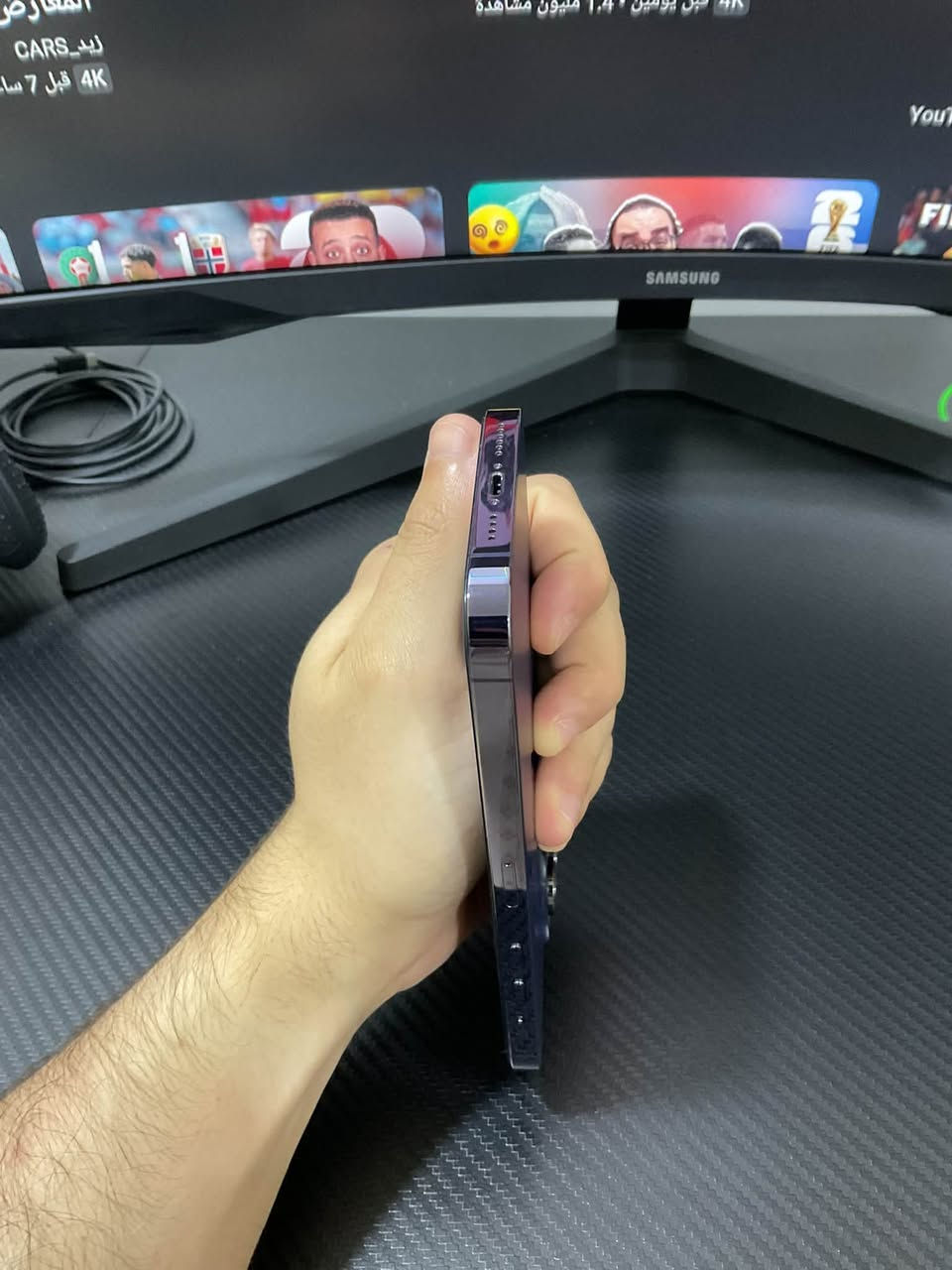 iPhone 14 Pro max
ذاكرة 256

بطارية 86

فقط شاشة مستبدلة نوع soft oled 120hz 

نظافة الجهاز  خالي من الخدوش والضربات مثل ما موضح بالصور
كلشي شغال بالجهاز 

السعر 550

مكاني الموصل 

***********

متواجد على الخاص

