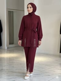 طقم شرعي • قماش باربي • مقاسات ٣٨-٤٤
