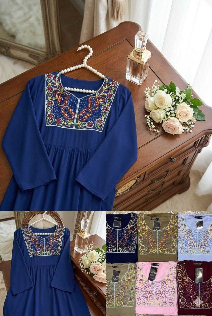 دشداشه نسائي دبل كلوش تطريز  

الخامه كشمير ايطالي اصلي 

القياسات من 2XL الى 5Xl  

سعر الدرزن 12 قطعه 72 الف

الدرزن يجي 6 الوان 4 قياسات استندر

سعر القطعه مفرد 10 آلاف فقط 

يوجد توصيل جميع المحافظات
@Noras9090. للحجز.  تلي 👈

واتساب 👈  ***********
