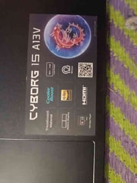 ‎MSI CYBORG 15 A 13v ‎ ‎جيل 13 ‎SSD 1 تيرا ‎Ram 16  ‎شاشة 240hz ‎معالج...