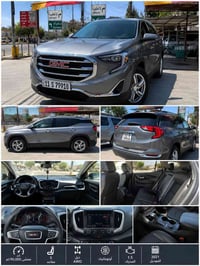 GMC TERRAIN 2021  رقم بغداد دولي  هزة وسنوية جديد امريكي ضرر خلفي جنطة...