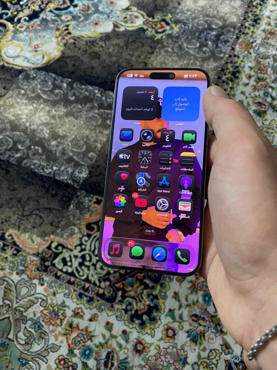 السلام عليكم ايفون 15 pro max
للبيع جهاز كلش نضيف مامفتوح ومامبدل بي اي شي ولا داخل تصليح نهائيا وين مايعجبك تفحص اني وياك ذاكره ٢٥٦ بطاريه ٨٦ عدد دورات الشحن ٤٧٣ مكاني بغداد حي الخضراء ***********
