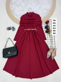 فستان كلوش • خامة فيزون • صيفي