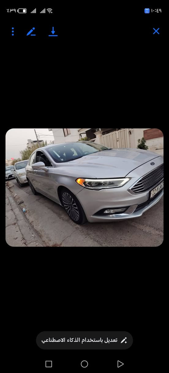 فورت فيوجن ٢٠١٧ سيارئ فول فول بس جاملغ خلفي صبغ بدون ايرباك كير محرك كهربايات كلهون بشرط مكان سيارا أربيل ولمراوس هم حسب قناعة سعر 122ورقة  رقم *********** أربيل, العراق
