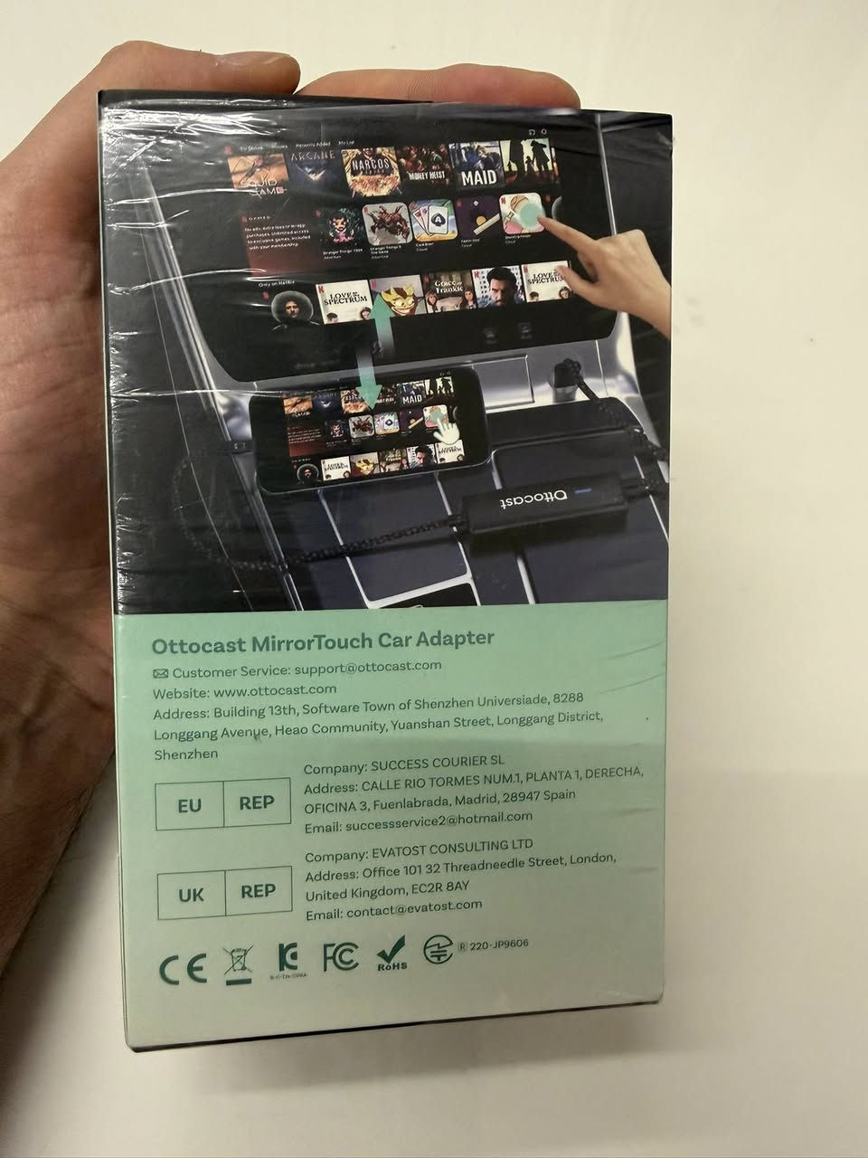 السلام عليكم بس قطعه باقيه من  اوتوكاست  3 في  1
-انعكاس شاشه للايفون 
-انعكاس شاشه للاندرويد 
-كاربلاي للايفون
يشحن موبايل 27W 
و تكدر تتحكم بالموبايل عن طريق شاشه سيارة و يشتغل للسيارات يلي بها نظام ابل كاربلاي و للسيارات وارد صيني مثل كورلا و كورلا كروز
سعر القطعه 75 الف مع توصيل


**إذا كنت صاحب هذا الإعلان وتريد حذفه لأي سبب، رجاءا أرسل رسالة إلى الدعم الفني**
