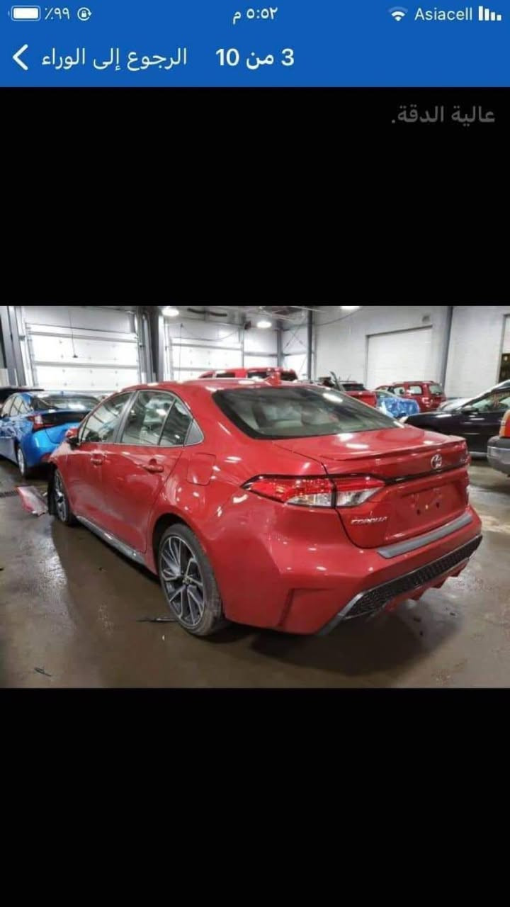 كورلا 2020 /SE/ورد أمريكي
فوال موصفات عده الفتحه وآل بصمه معروفه إس 

بسمي راقم بغداد

مكينه 2000/ماشي/ 90/

ضاره مرفق بيه بيه كلير بمريكه بدون دواخل ولا شواصي ولا لغون 

عنون بغداد/***********
لبيع فقط
السعر /130وبيه مجال لشراي
