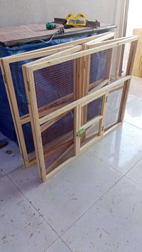 قفص متنقل • خشب جديد • قطعة وحدة