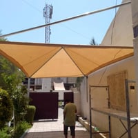 مظلات هرمية • غطاء كوري واسترالي • ضمان 5 سنوات