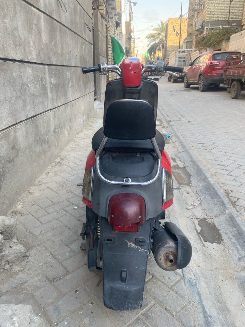 بغداد مدينه الصدر  ماكس بوليسي دراجه نضيفه 