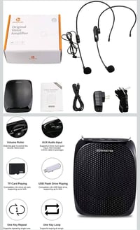 مضخم صوت • للمحاضرين • بدون شاحن