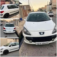 بيجو 307 موديل 2006 رقم نينوى انكليزي كوبون بانزين  قطعتين صبغ اثر شضا...