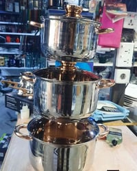 جديدنا توفر لدينا  سيت جداري ستيل  45 الف  مختوم  18/10  قياس ١٨...٢٢....