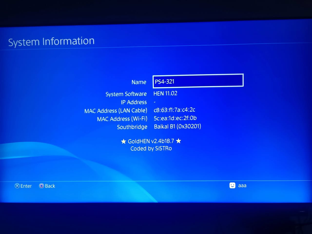 بلي 4 سلم نظام 11 مهكر نظيف وبي هوايه العاب داخل الجهاز شغالات بدون اي مشاكل 
سعره 275 بي مجال 
مكاني بغداد


**إذا كنت صاحب هذا الإعلان وتريد حذفه لأي سبب، رجاءا أرسل رسالة إلى الدعم الفني**