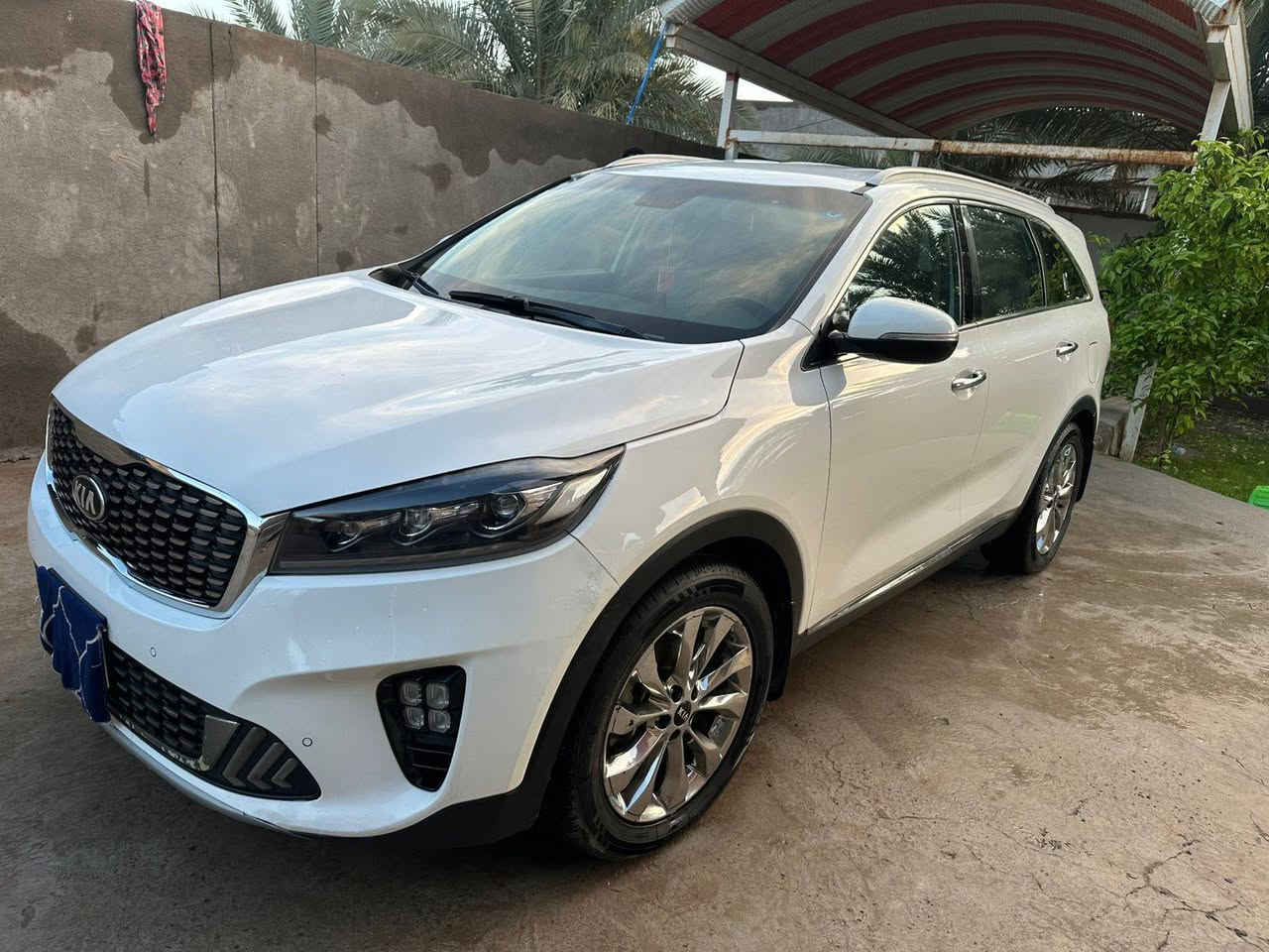 كيه سورنتو موديل ٢٠٢٠ خليجي مكينه ٦ سلندر   ٣ قطع تبريد شاشه كبيره حساس امامي خلفي داخل جلد  رقم بغداد نكليزي ٧ راكب مكفوله كفاله عامه من الصبغ التبديل والبارد فول مواصفات عدا البنرامه مكان حله ورديه خارج ***********
