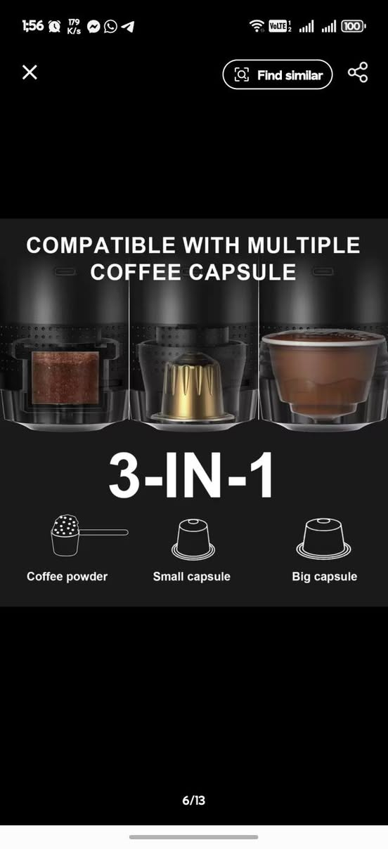 ماكنة قهوة شحن 3 في 1 تستقبل كبسولات كبيرة وصغيرة وباودر مع امكانية تسخين الماء السعر 30 الف


**إذا كنت صاحب هذا الإعلان وتريد حذفه لأي سبب، رجاءا أرسل رسالة إلى الدعم الفني**