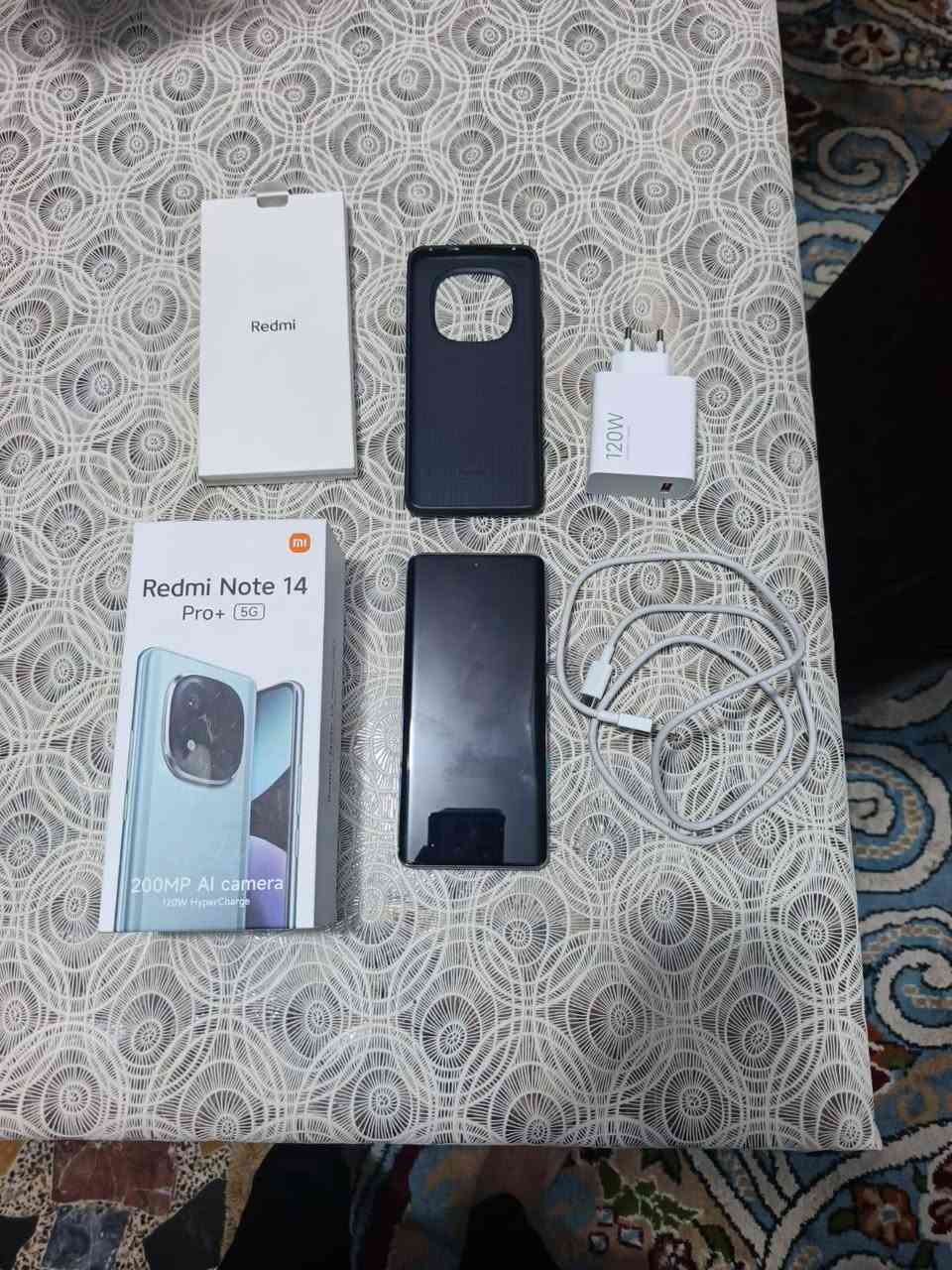 ريدمي نوت 14 برو بلص جهاز صاله يومين مستخدم بعده بالضمان 
معالج قوي كامره فولل 
شحن سريع 120 واط 
بصمه مدمجه بالشاشه 
ذاكره 512 والعشوائيه 12
سعره 425 
مكاني كربلاء
***********
