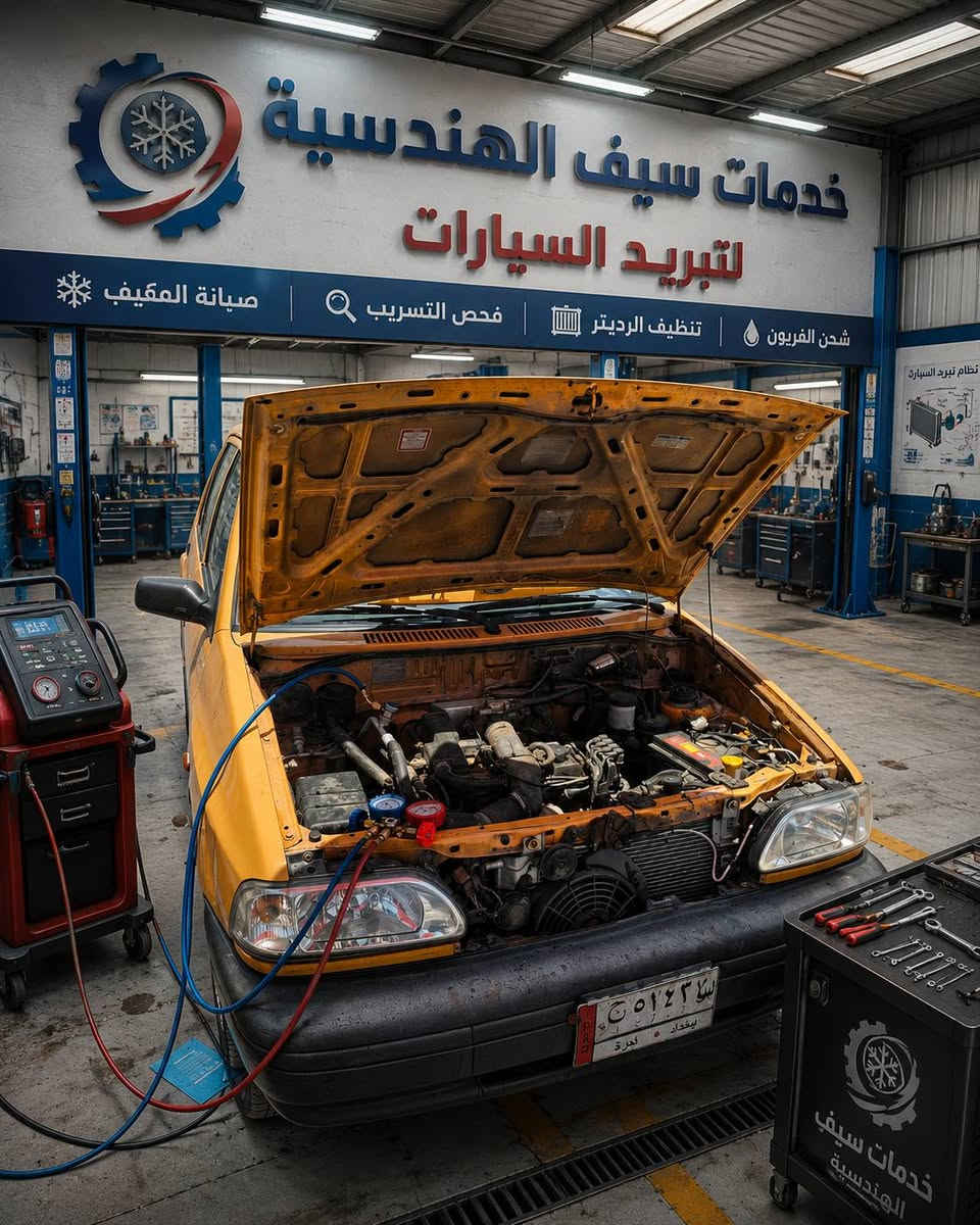 السلام عليكم ورحمة الله وبركاته
ويانه انسه حر الصيف🥵وخلي سيارتك جرش❄
تم بحمد الله تعالى ادامة وصيانة
سيارة احد  المتابعين ....
تبديل راديتر
تنظيف المنظومة بالغاز
تنظيف وشحن وادامة  
تبديل جميع الواشرات....
شحن غاز فرنسي اصلي R134a_R1234a
#ليس_لدينا_فرع_اخر
لسنا الوحيدون لاكننا الافظل
😎الفحص مجاني ....مجاني...😎
😉فحص درجة الحرارة من 5°_11°😉
🤛ضمان موسم كامل🤜
 🚘لحاملي شعار الكروب خصوم ومسابقات🚘
#خدمات_سيف_الهندسية_للتبريد
موقع الورشة
#بغداد_مدينة_الصدر_شارع_الجوادر_قطاع14
معرف مواقع التواصل والشروح
#يوتيوب_انستا_سناب_فيس saif_h900
رقم الهاتف
📱***********
