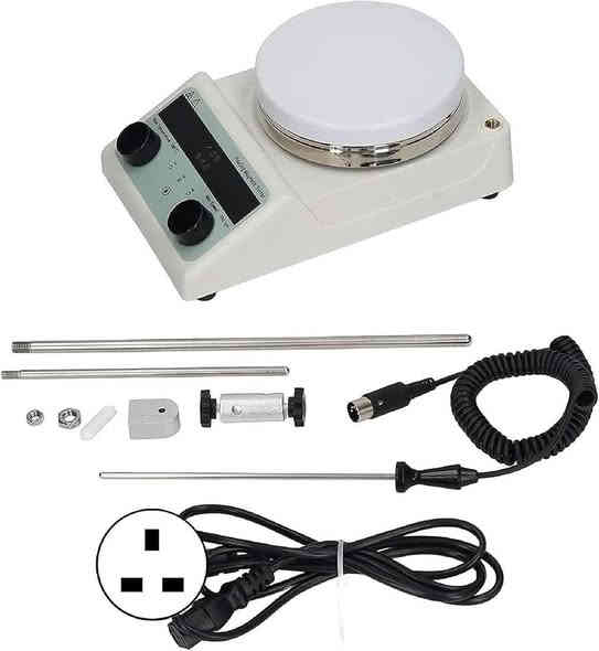 🔥 متوفر الآن – محرك تحريك مغناطيسي مع سخان + كامل الملحقات 🔥(Healing Magnetic Stirer)

💠 الحالة: جديد
💠 الاستخدام: مختبرات – كيمياء – صيدلة – أبحاث
💠 المميزات:
 • لوحة تسخين عالية الجودة
 • تحريك مغناطيسي ثابت وهادئ
 • تحكم بالسرعة والحرارة
 • مسبار حرارة + قاعدة تثبيت + إكسسوارات كاملة
 • مناسب للتحضير، الخلط، والتسخين بدقة عالية

💠 مثالي لـ:
المختبرات العلمية، الجامعات، الأبحاث، وتحضير المحاليل.

💵 السعر: 75 ألف فقط 😍
📦 التوصيل: متوفر لكافة المحافظات
📩 للطلب والاستفسار: تواصل خاص او 
واتساب/‭0776 254 4010‬
