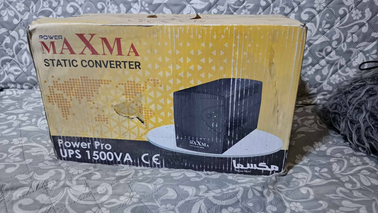 السلام عليكم ups ماكسما MAXMA جديد غير مفتوح نهائيا للبيع
جان عندي محل عزلت المحل و بقت غراض و هذا من الغراض اليوبي اس ممفتوح صندوقه نهائيا حجمه 1500VA يشغلك بلي و شاشة او حاسبة و شاشة او اكسبوكس و شاشة بالراحه بيه 3 مخارج و يجي بيه بطاريات 2 مشدودات مابيه اي عيب
السعر 100الف
الرقم ***********
العنوان بغداد حي الاعلام بغداد, العراق
