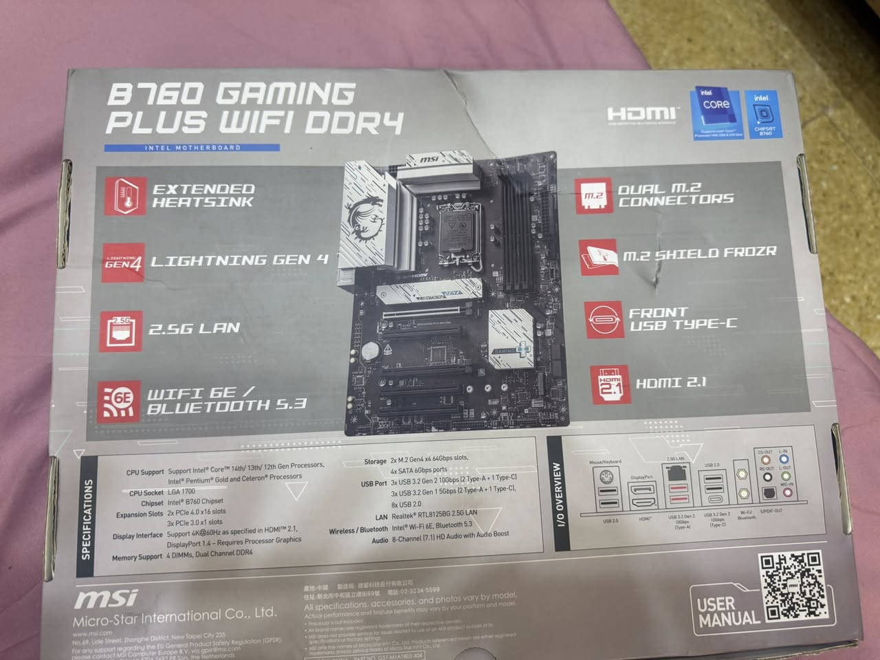 البوردMSI B760 Gaming Plus WiFi DDR4.
البورد بي بنات عوج نظام البيع فحم ادفع سعر وباليرضي الله وبالعافية عليك


**إذا كنت صاحب هذا الإعلان وتريد حذفه لأي سبب، رجاءا أرسل رسالة إلى الدعم الفني**