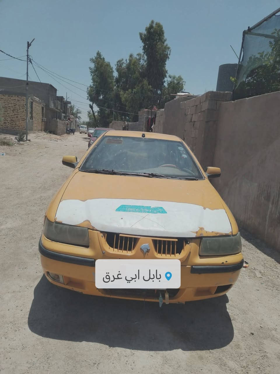 اسلام عليكم سيارة سمند ناطقه مديل٢٠١١. بدون صبغ مكينه بيهه خيط بخار فقط  عليهه غرامه ٤٠٠ ولهيئه مصفره مكاني حله ابي. غرق. سعرهه ١٧ وبيهه مجال. ***********
