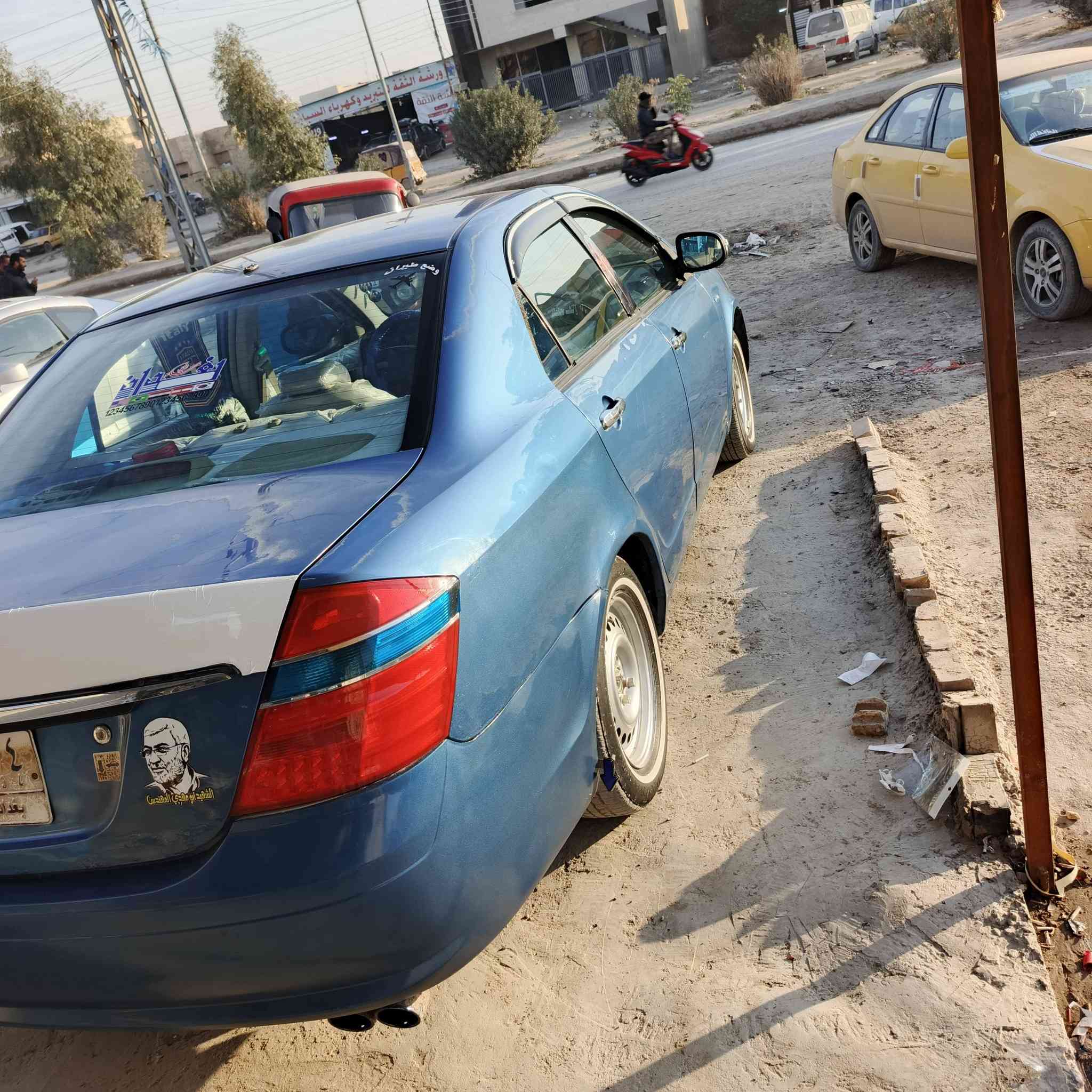 سلام عليكم جيلي موبل موديل 13 رقم بغداد كير مكينه مكفولات تبريد حداديه خير من الله دوشمه عامه تنته ورضيه وكشنات سنتر لوك اربع بيبان شادله شاشه اندرويد سستم سماعات سياره خير من الله كهربايات من دعاميه للدعاميه كشافات زنون سياره لا ضربه ولا تبديل مكفوله من ضربه وتبديل بيه خياسات معمره ومرشوشه عل كد لخياس فقط سياره جاهزه ولون مميز مكاني بغداد سبع البور ‏‪***********‬‏ سعر السياره 50 وبيه مجال
