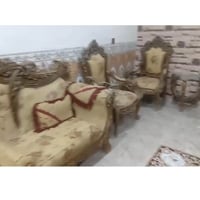 صالون ١٠مقاعد • صبغ بسيط • طبلة زجاجية