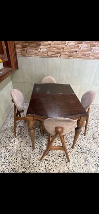 سلاك عليكم ميز طعام خشب زان الاصلي سعرة 250 الف ميز طعام الابيض 80 الف...