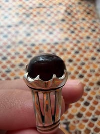 عقيق يماني • خاتم • قياس ٢٠-٢١